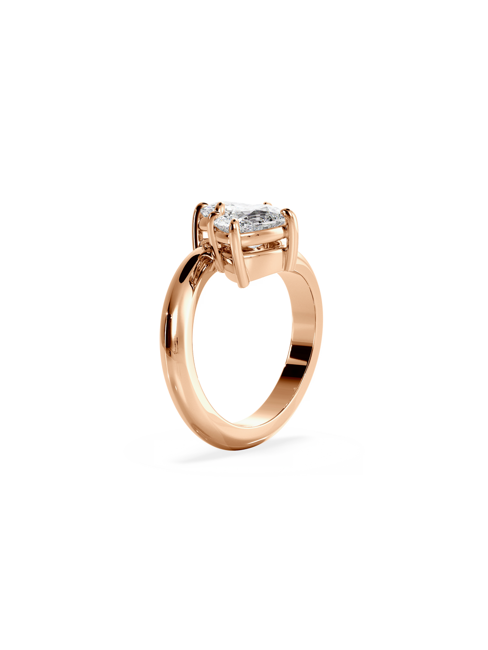 Elongated Cushion Jean Toi et Moi Ring - View