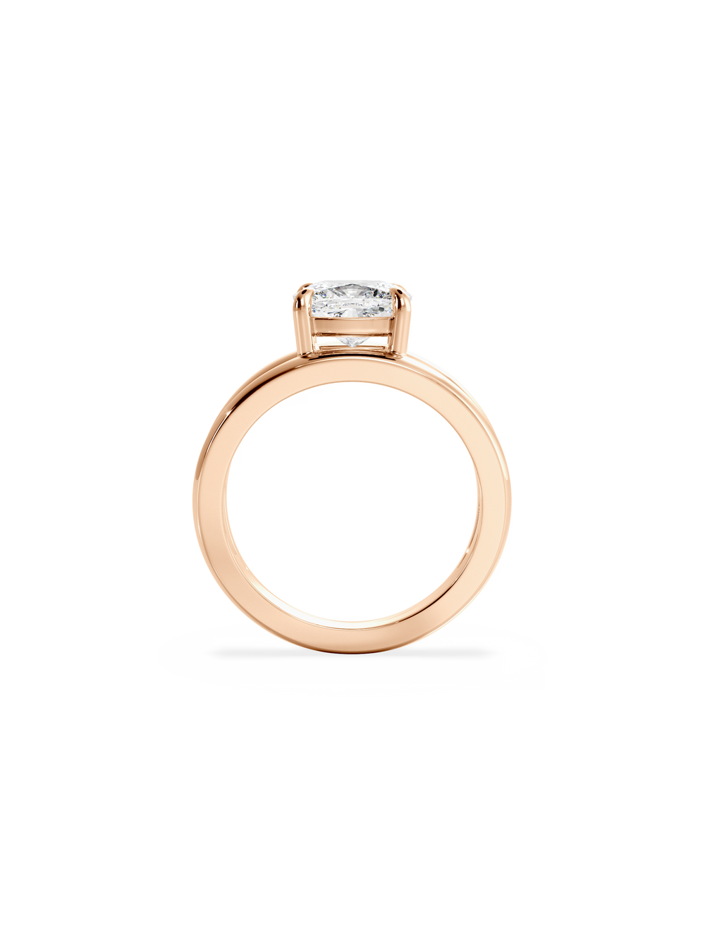 Elongated Cushion Signature Double Band Ring - View