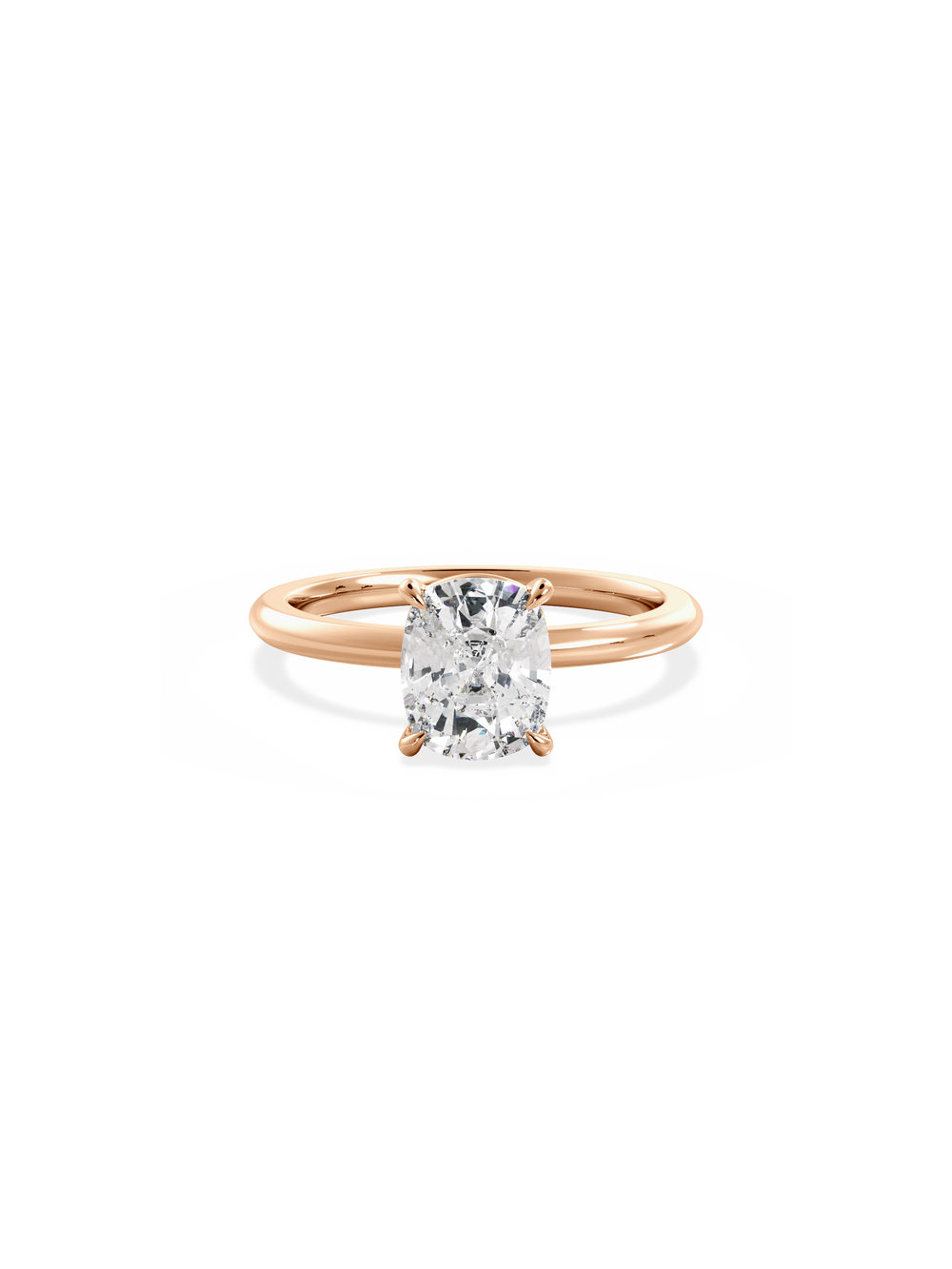 Elongated Cushion Ceremonial Solitaire Ring - View
