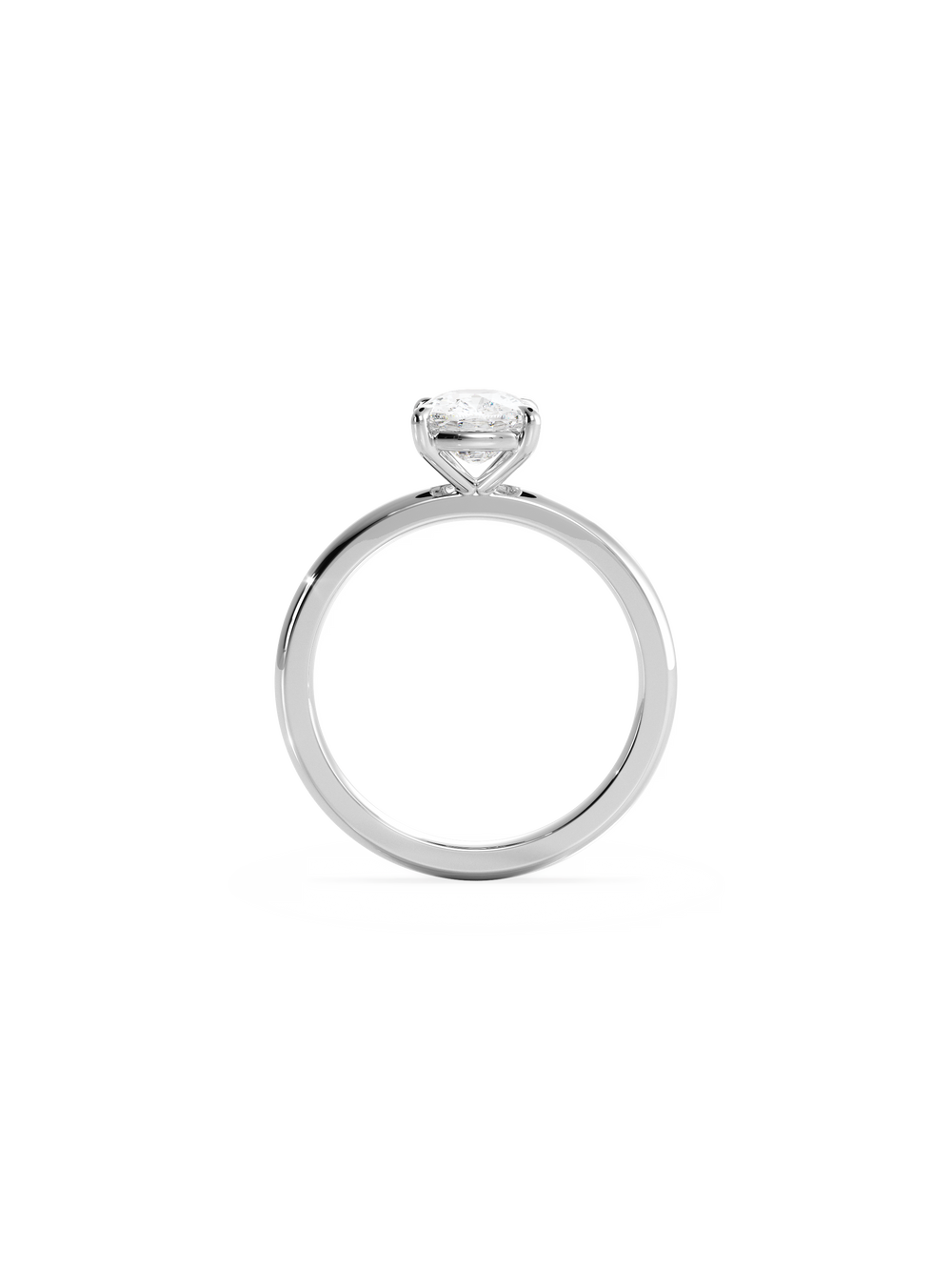 Elongated Cushion Ceremonial Solitaire Ring - View