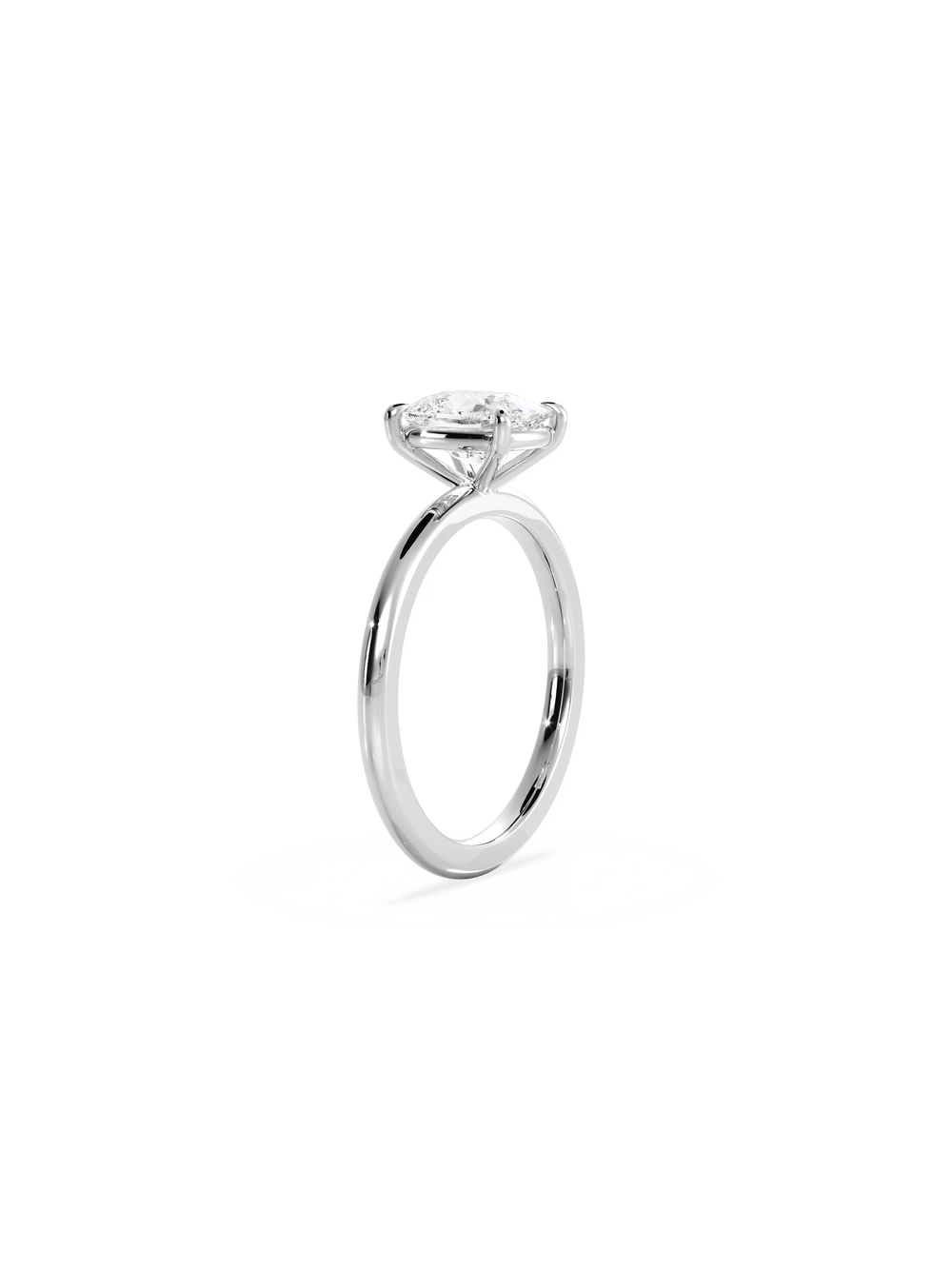 Elongated Cushion Ceremonial Solitaire Ring - View