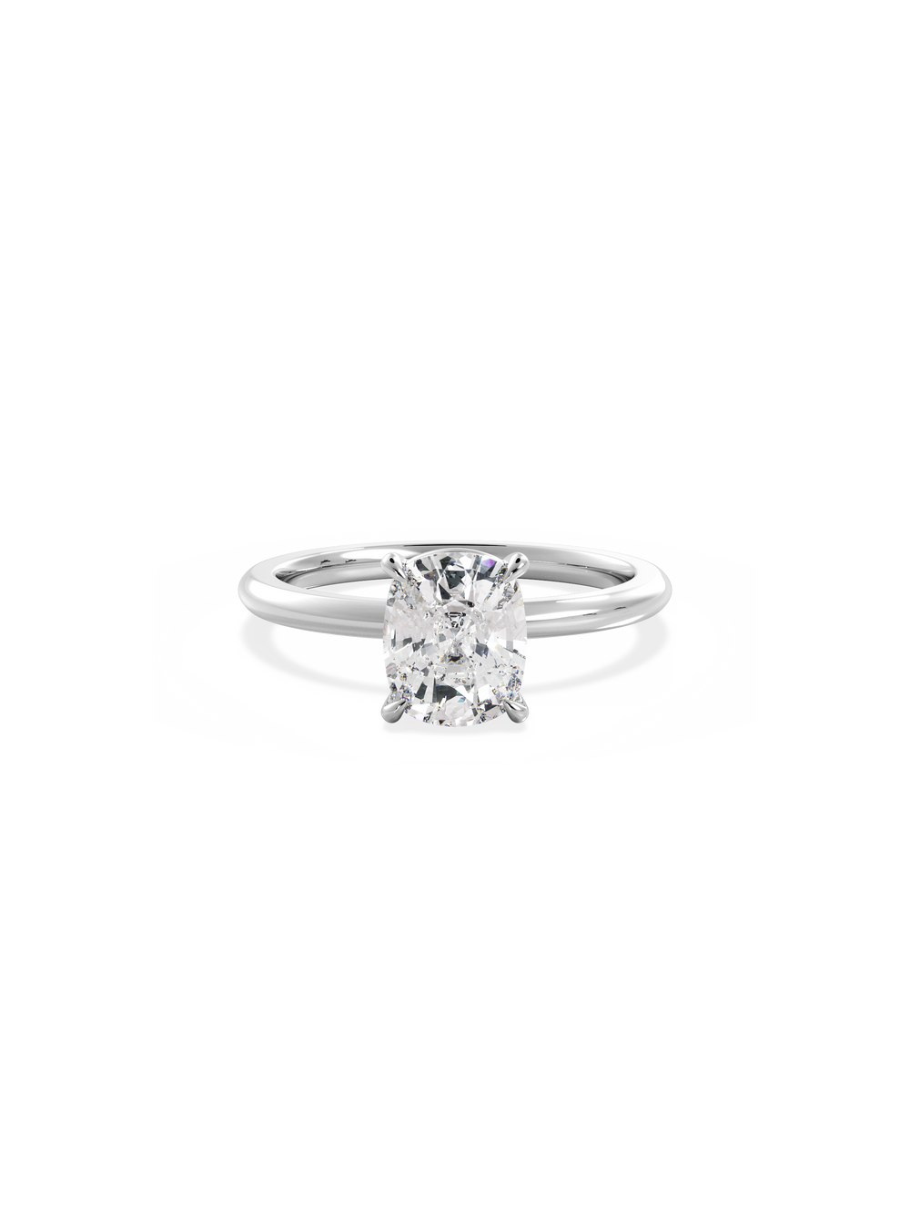Elongated Cushion Ceremonial Solitaire Ring - View