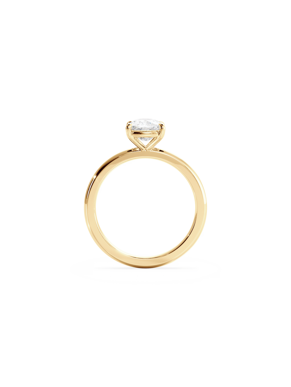 Elongated Cushion Ceremonial Solitaire Ring - View