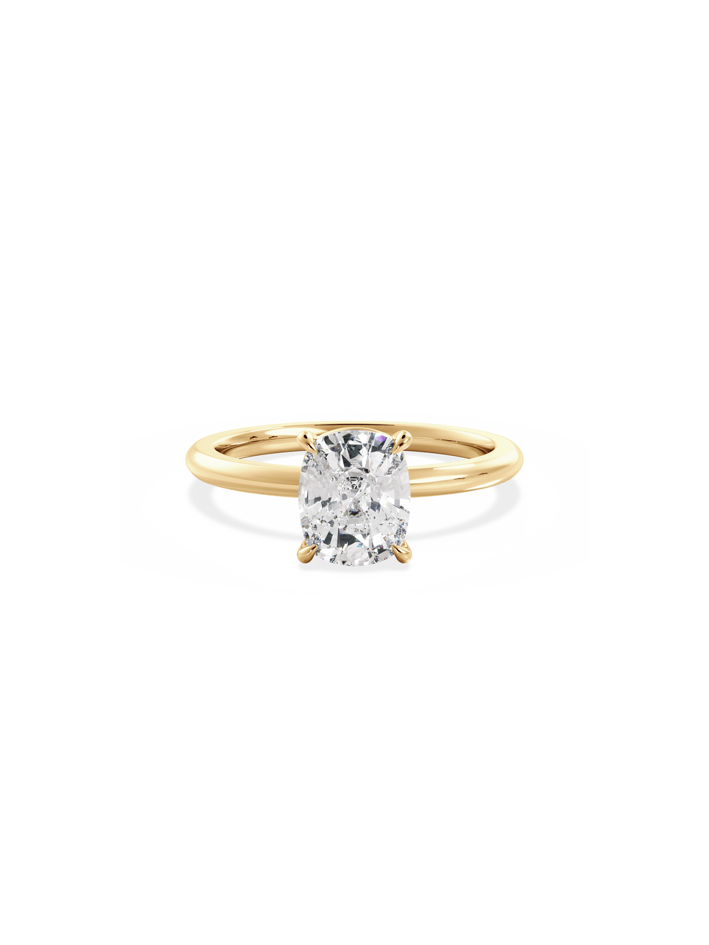 Elongated Cushion Ceremonial Solitaire Ring - View