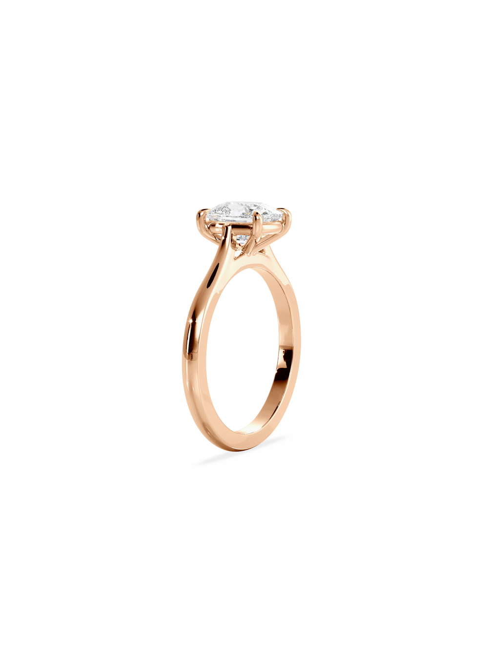 Elongated Cushion Classic Solitaire Ring - View