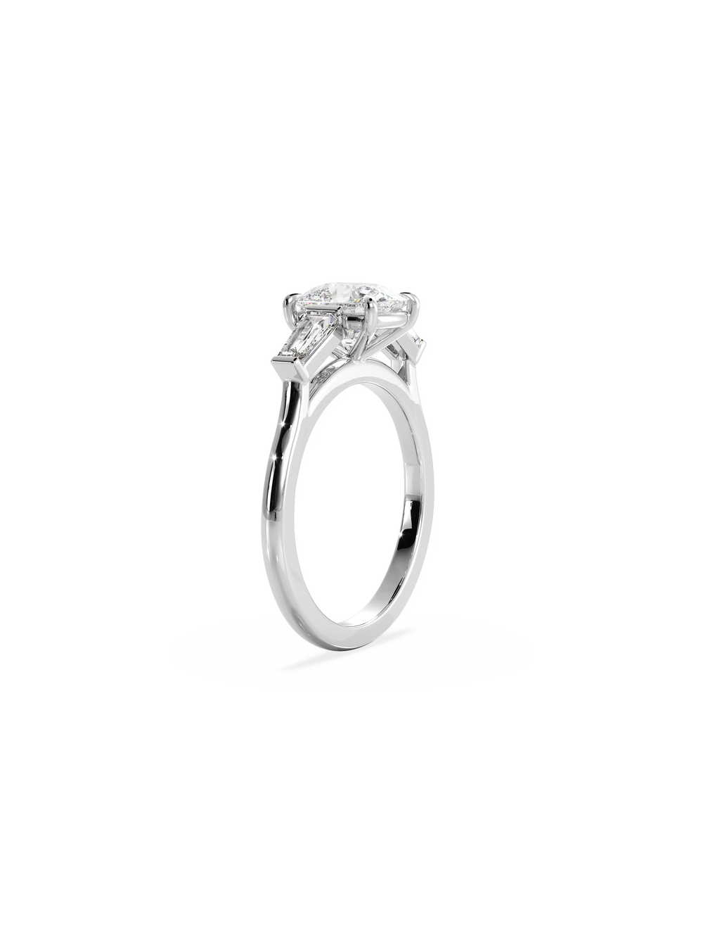 Elongated Cushion Lyra Ring - View