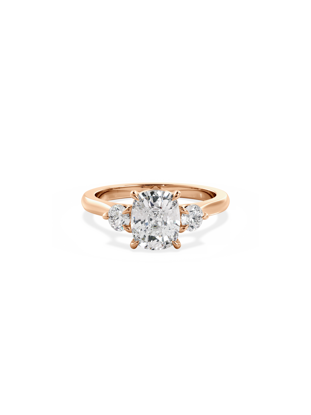 Elongated Cushion Cosmic Trio Ring - View