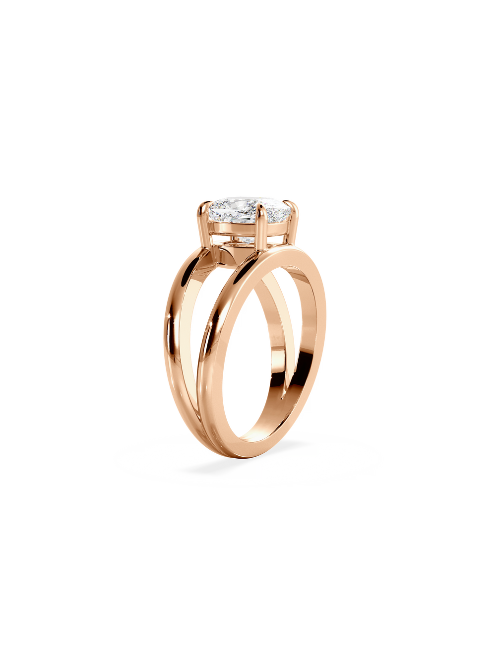 Elongated Cushion Signature Double Band Ring - View