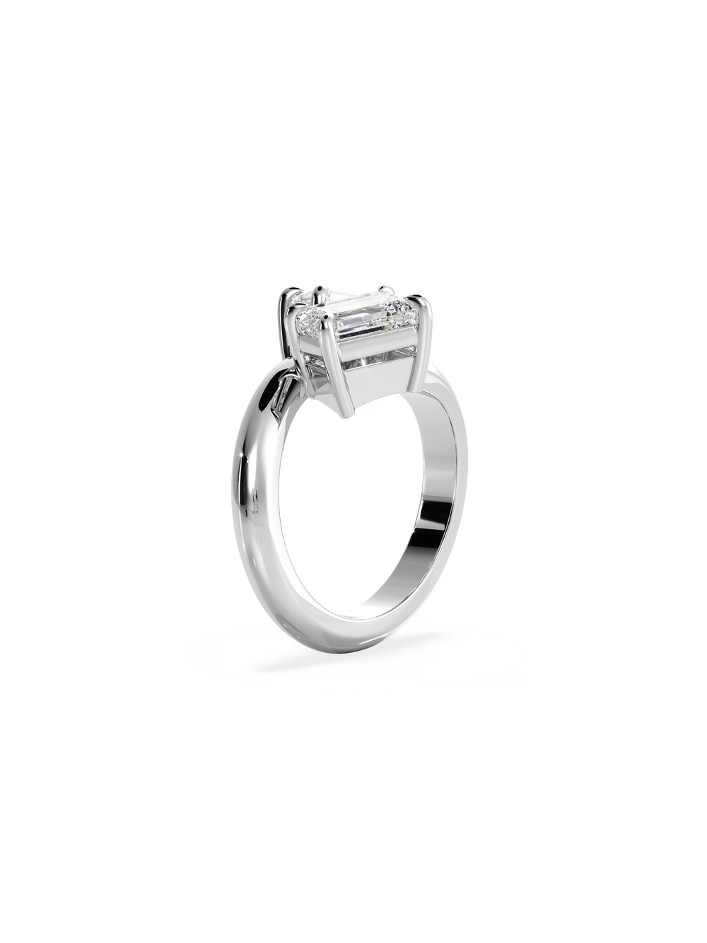 Emerald Jean Toi et Moi Ring - View