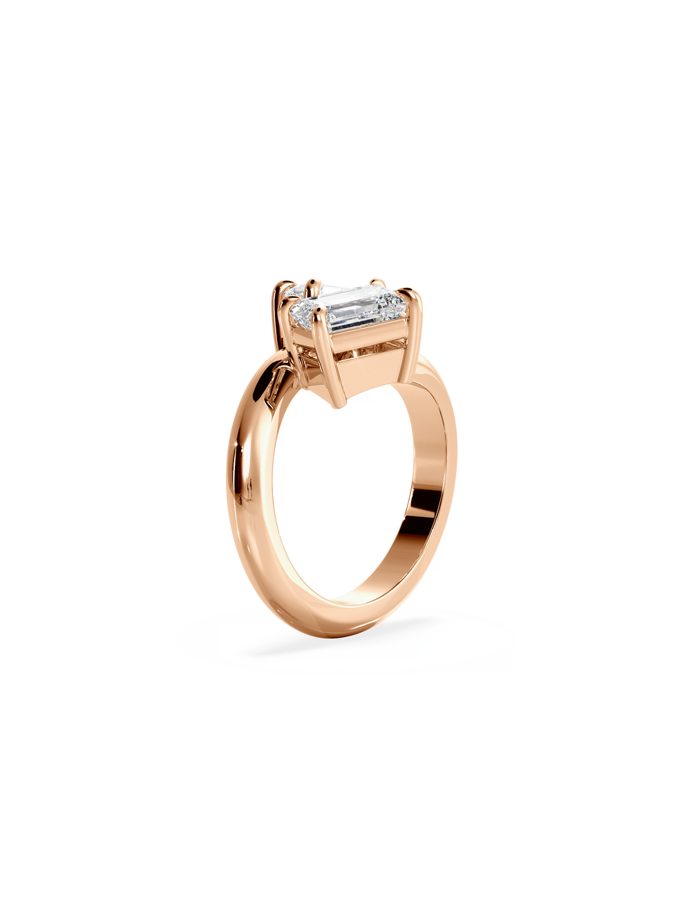 Emerald Jean Toi et Moi Ring - View