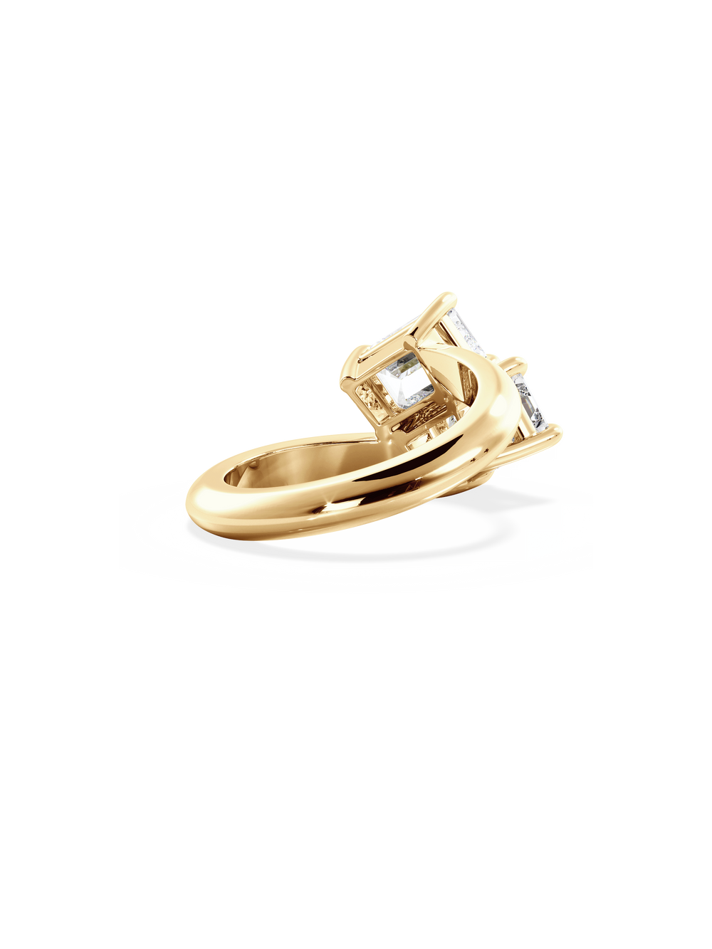 Emerald Jean Toi et Moi Ring - View