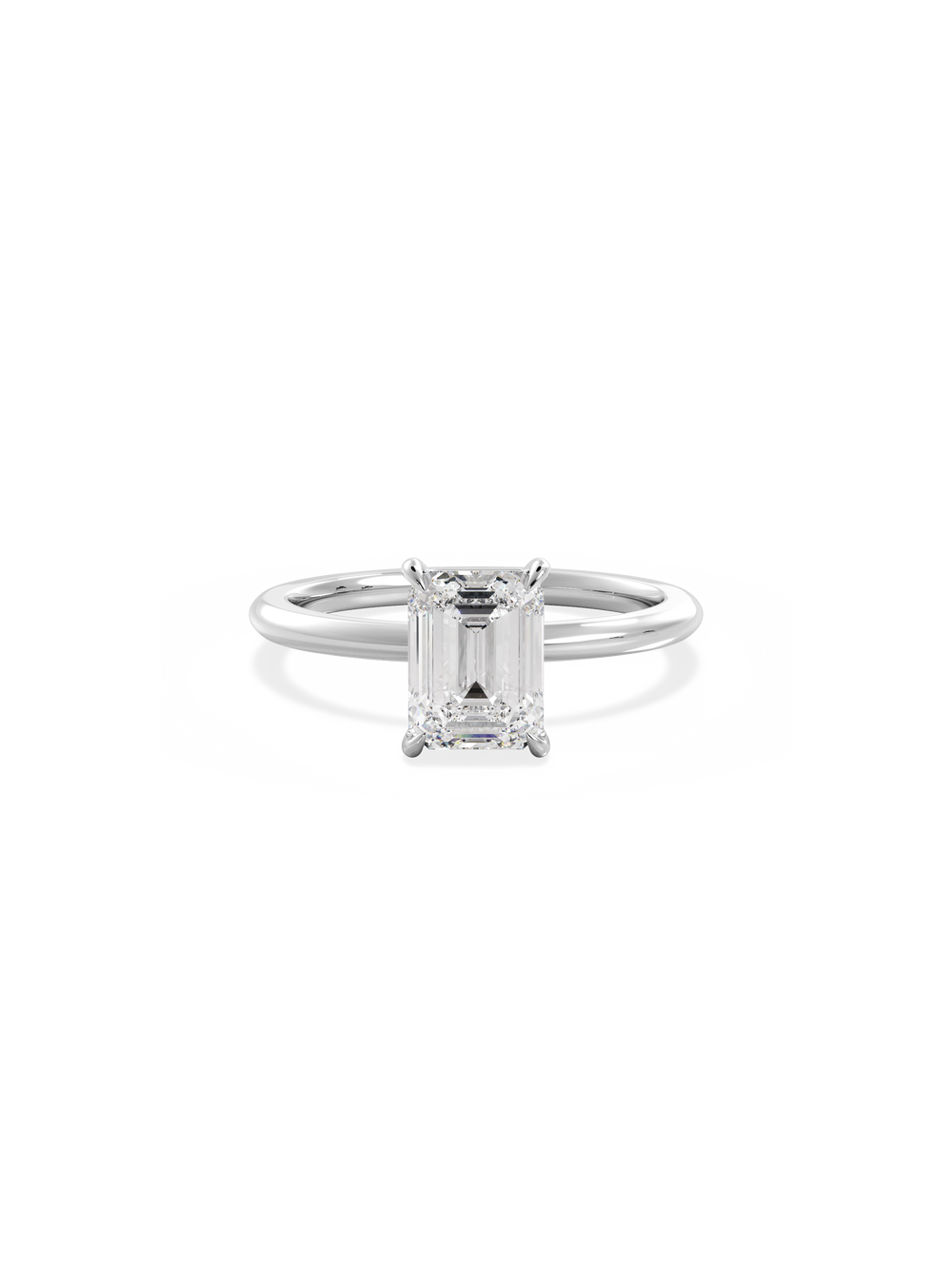 Emerald Ceremonial Solitaire Ring - View
