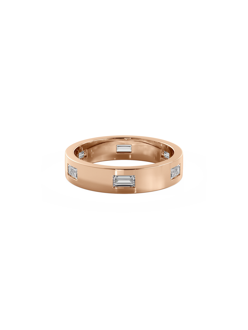 Baguette Inlay Cuff Ring - View