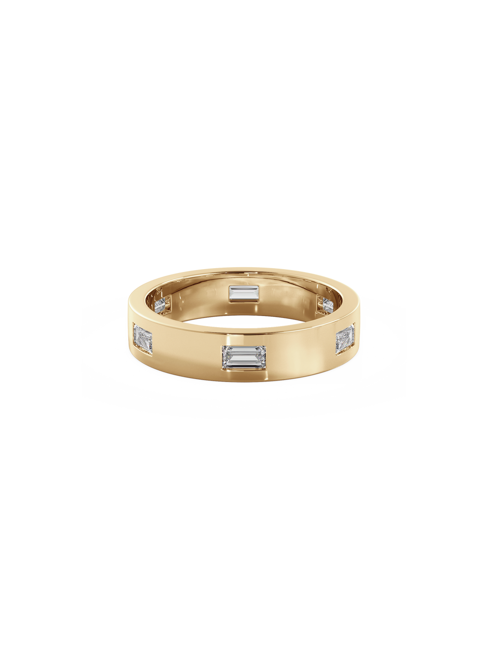 Baguette Inlay Cuff Ring - View