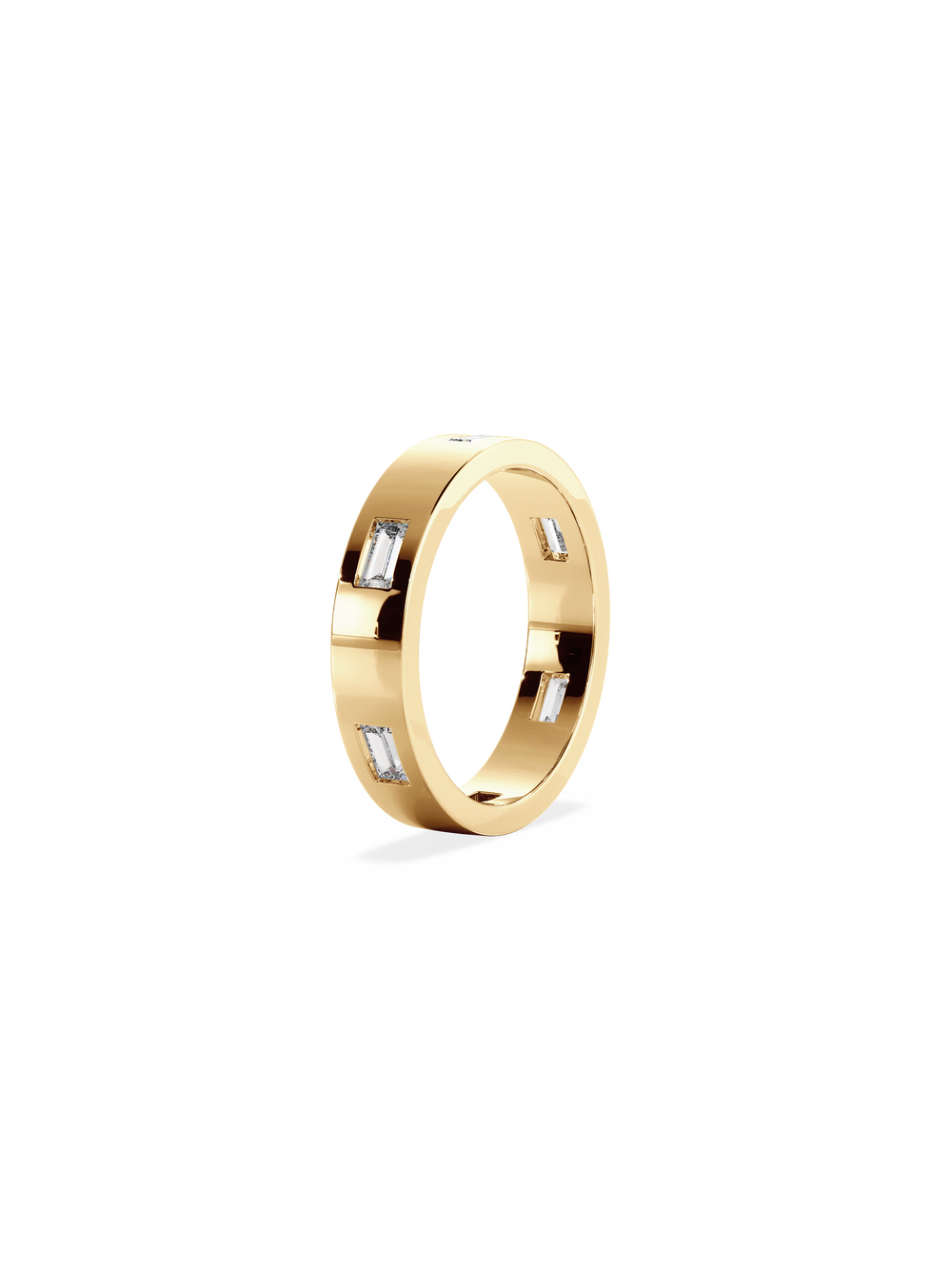 Baguette Inlay Cuff Ring - View