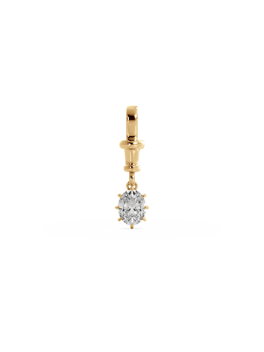 Oval Diamond Bespoke Pendant - View