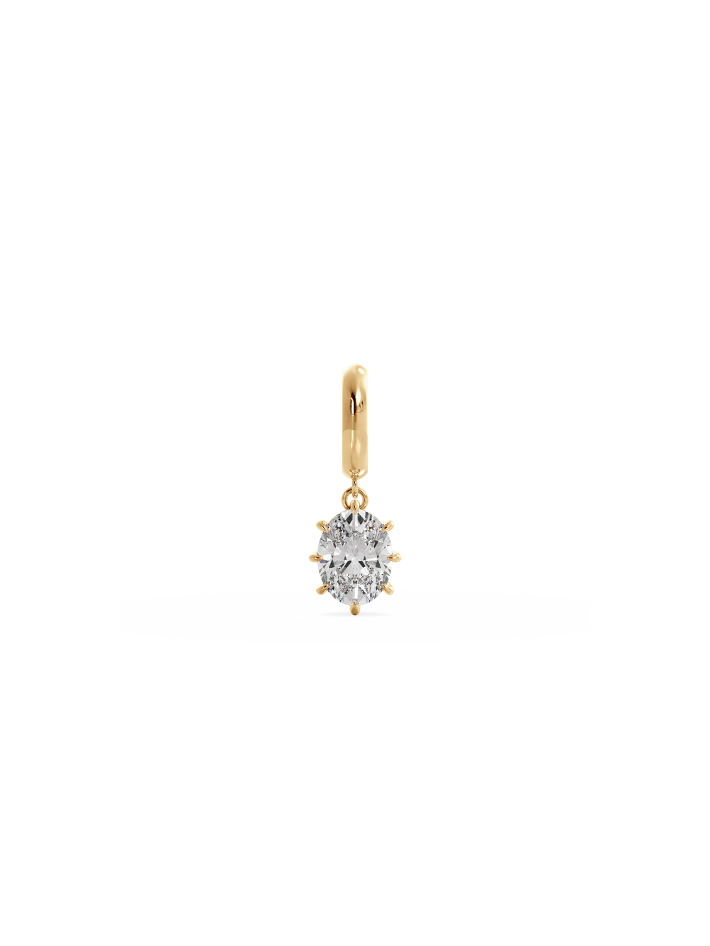 Oval Diamond Bespoke Pendant - View
