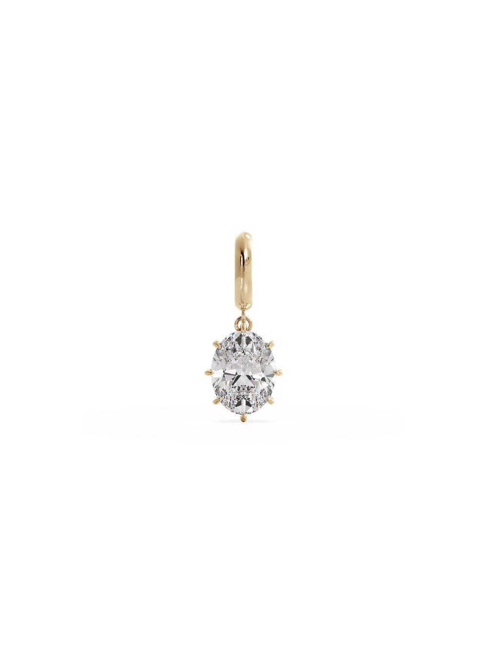 Oval Diamond Bespoke Pendant - View