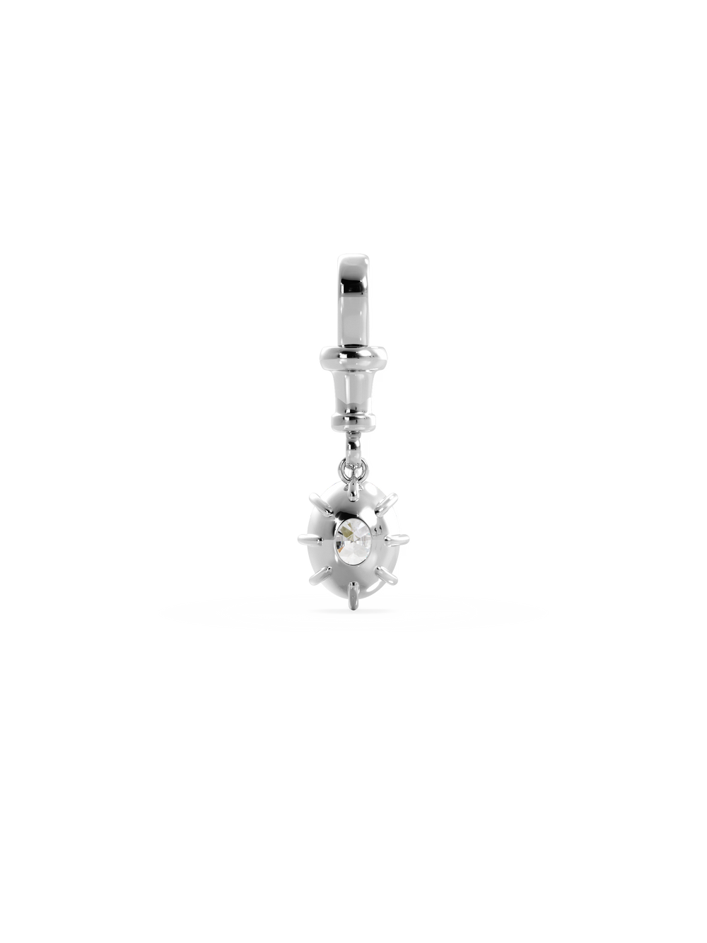 Oval Diamond Bespoke Pendant - View