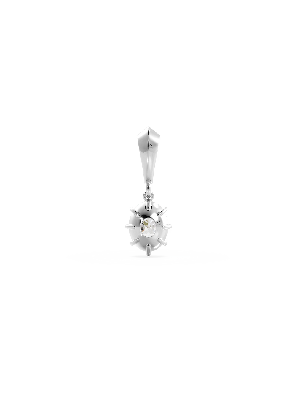 Oval Diamond Bespoke Pendant - View