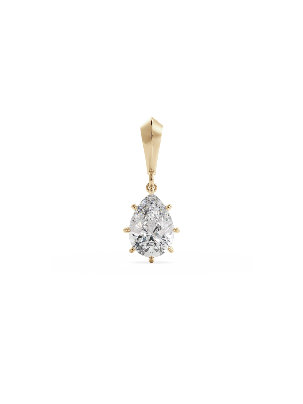 Pear Diamond Bespoke Pendant - View