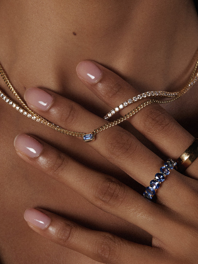 Emerald Curb Necklace – Louise Jean Jewellery