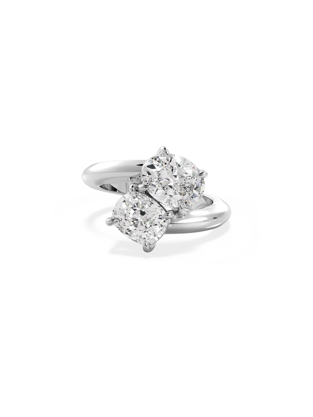 Oval Jean Toi et Moi Ring - View