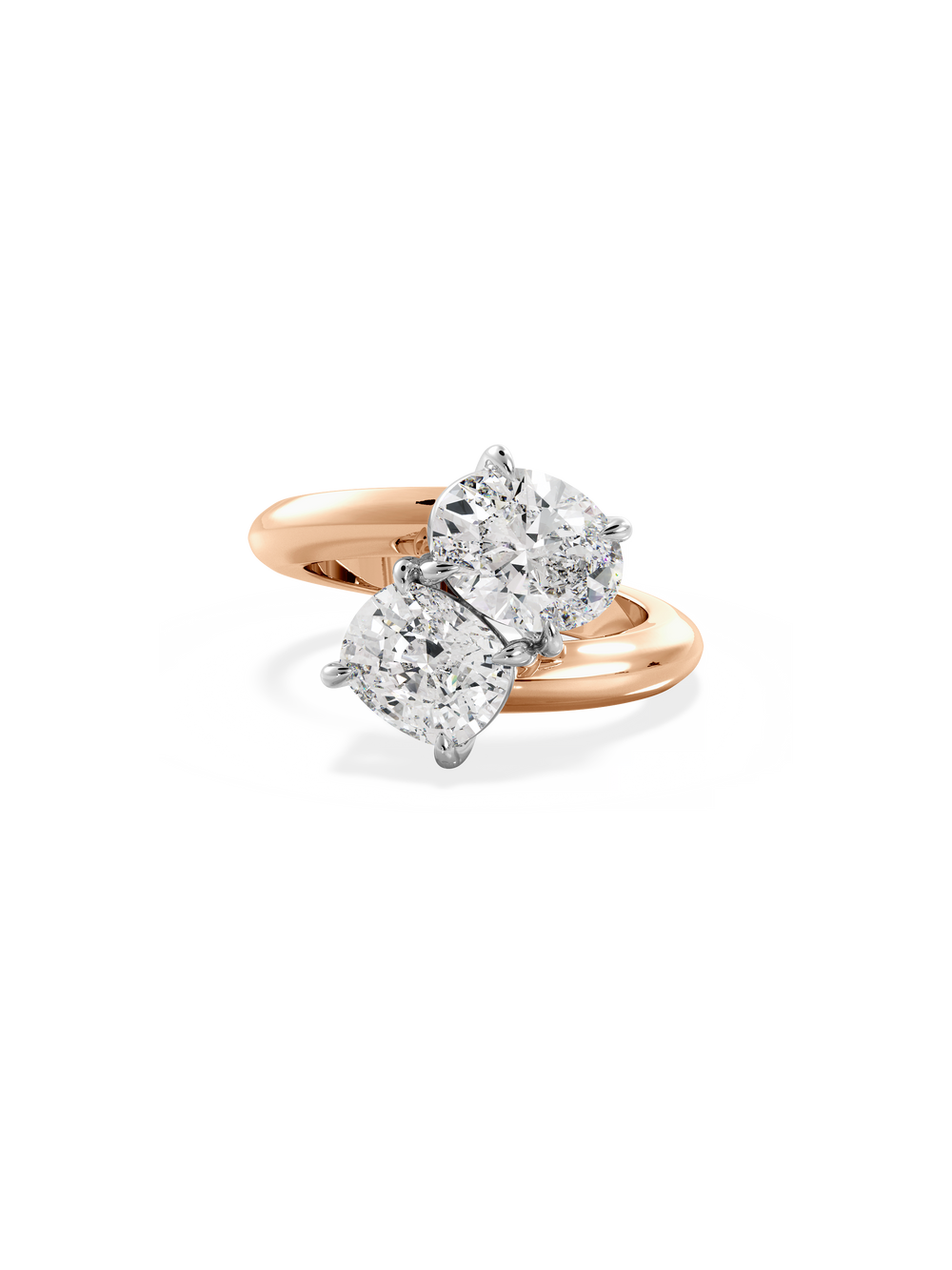 Oval Jean Toi et Moi Ring - View