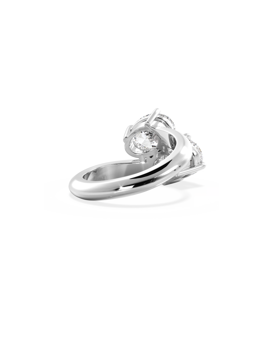 Oval Jean Toi et Moi Ring - View