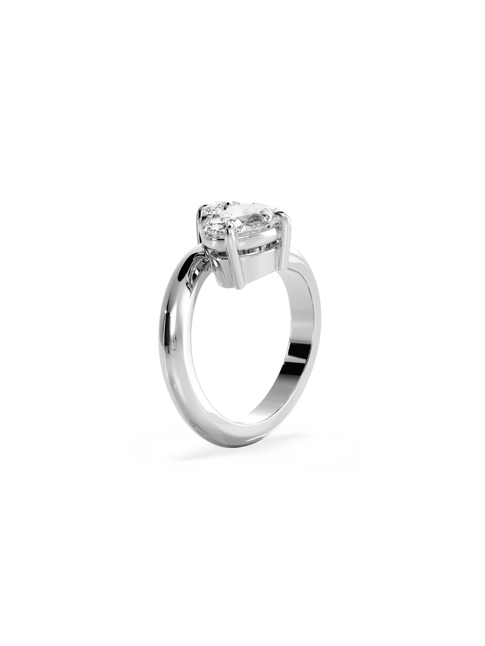 Oval Jean Toi et Moi Ring - View