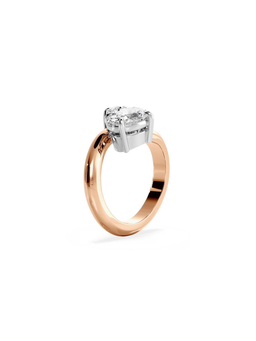 Oval Jean Toi et Moi Ring - View