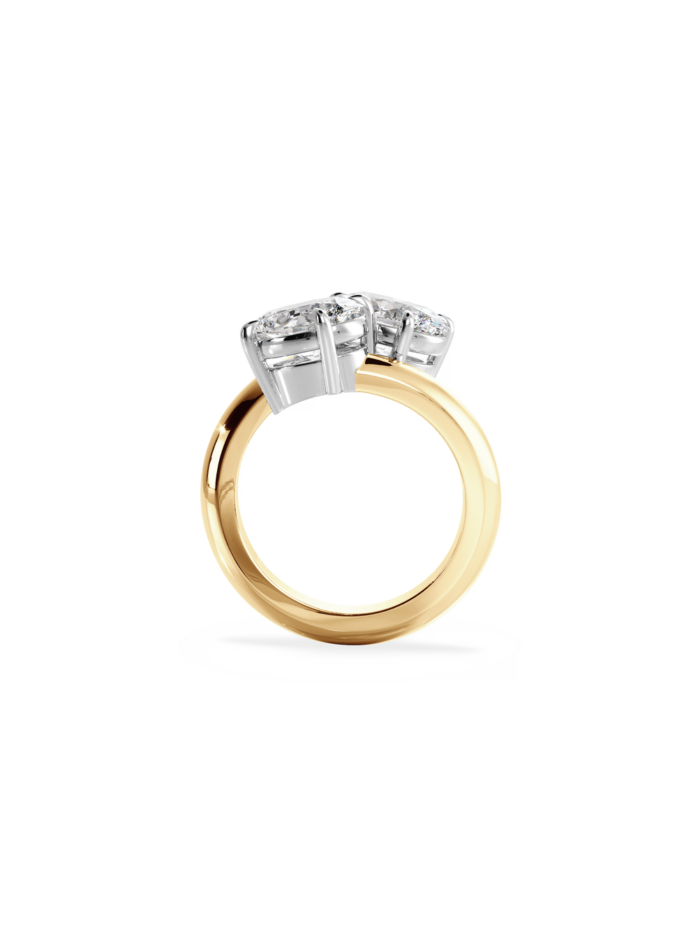 Oval Jean Toi et Moi Ring - View