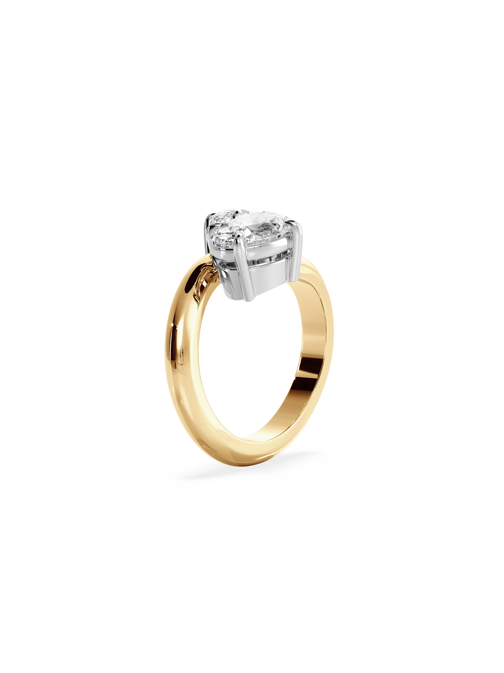 Oval Jean Toi et Moi Ring - View