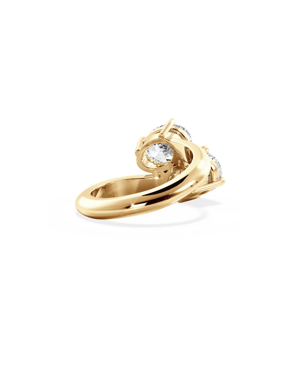 Oval Jean Toi et Moi Ring - View