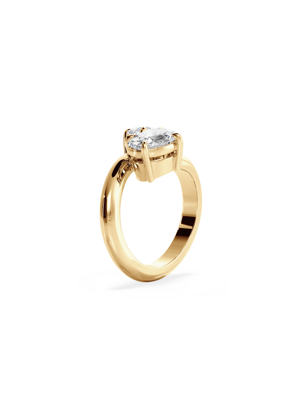 Oval Jean Toi et Moi Ring - View