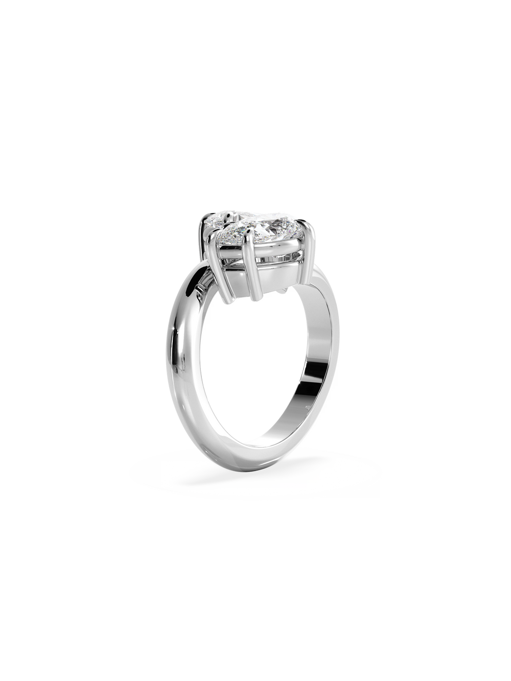 Pear Jean Toi et Moi Ring - View