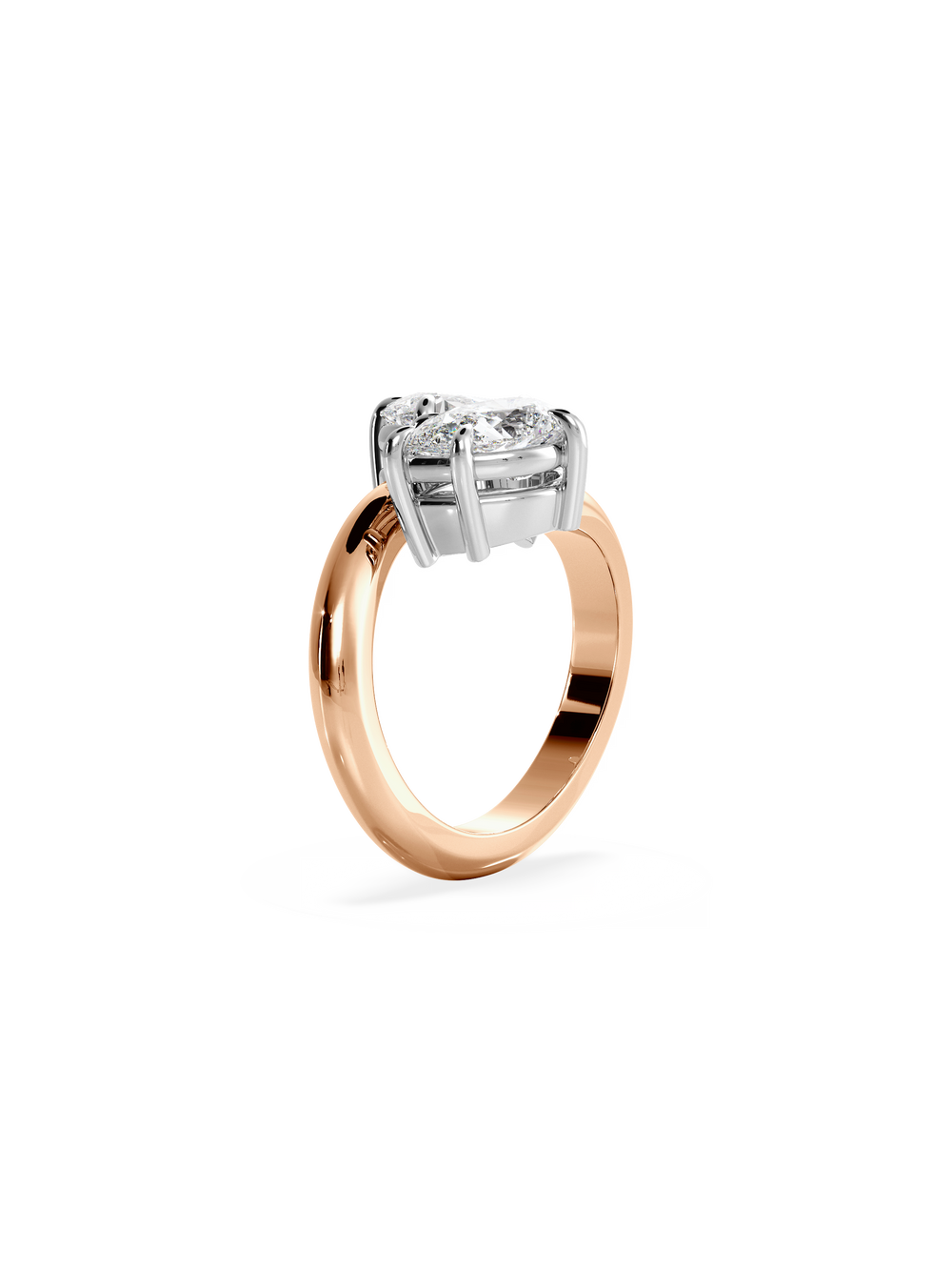 Pear Jean Toi et Moi Ring - View