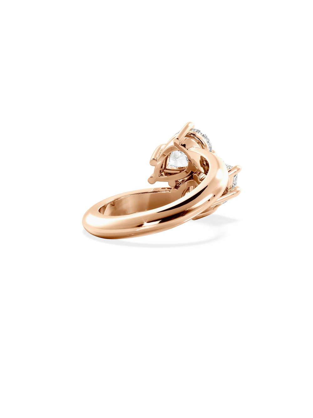 Pear Jean Toi et Moi Ring - View