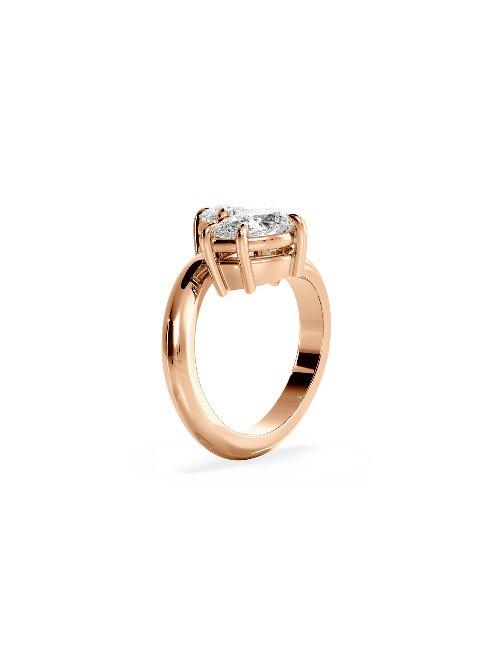 Pear Jean Toi et Moi Ring - View