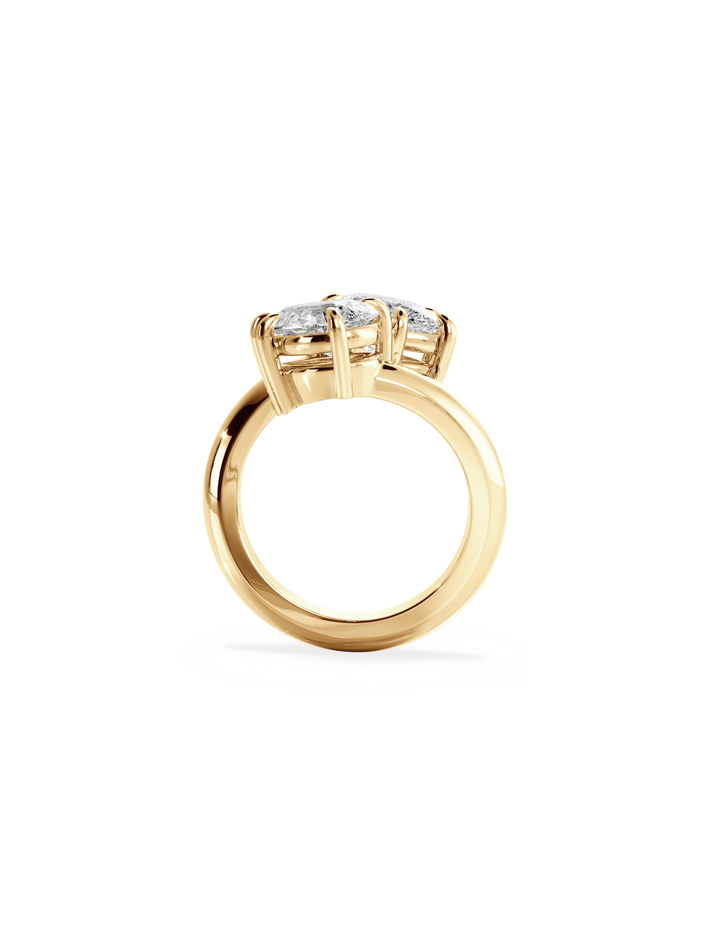 Pear Jean Toi et Moi Ring - View