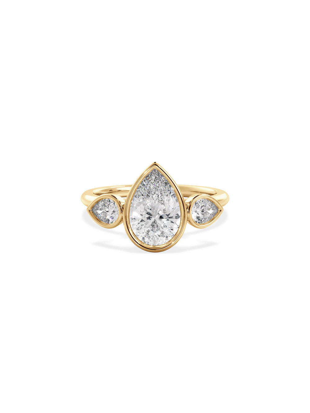 Pear Bezel Amira Ring - View