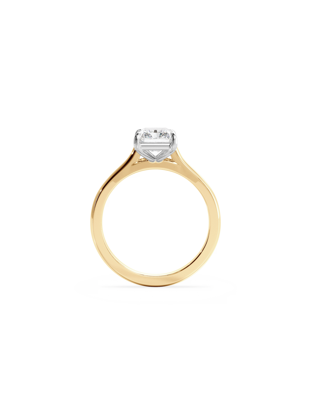 Radiant Classic Solitaire Ring - View