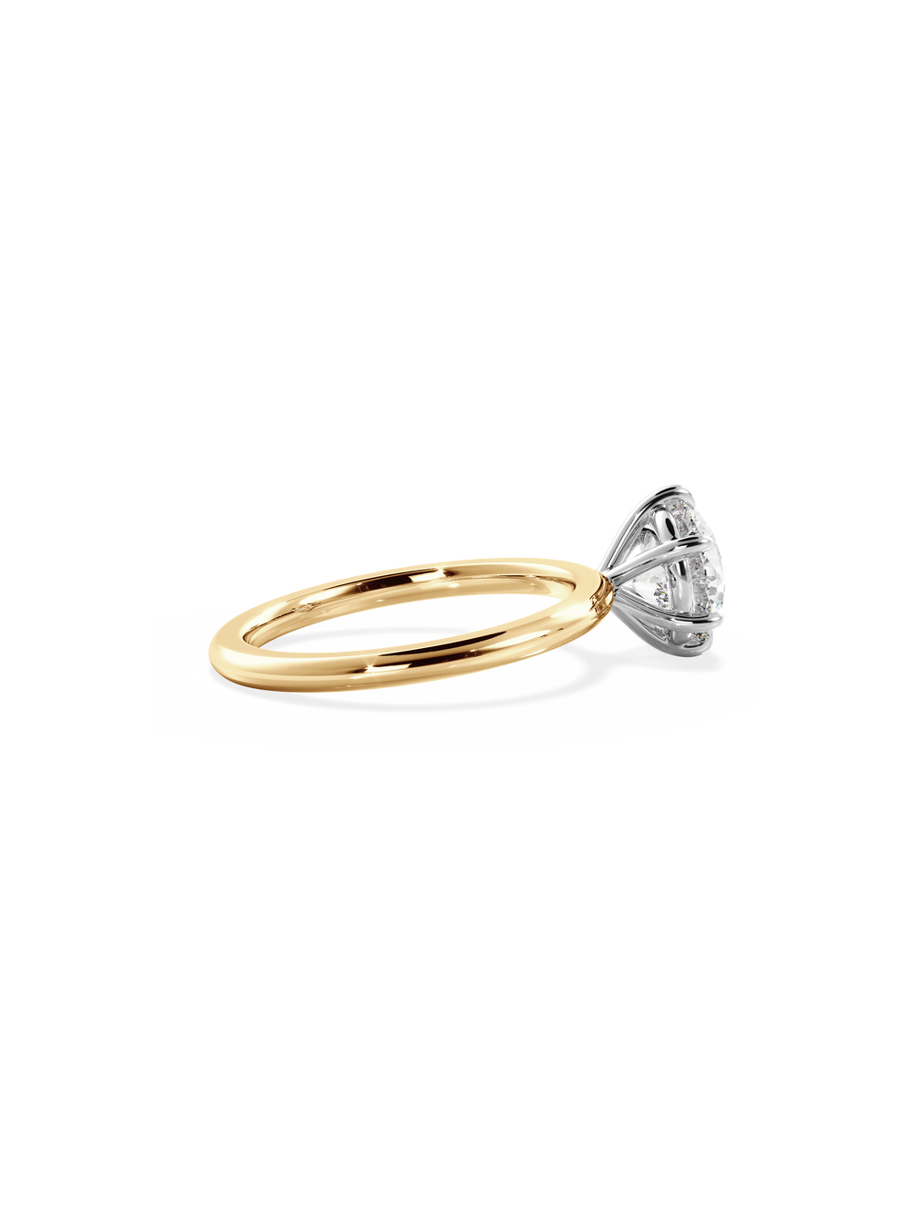 Round Ceremonial Solitaire Ring - View