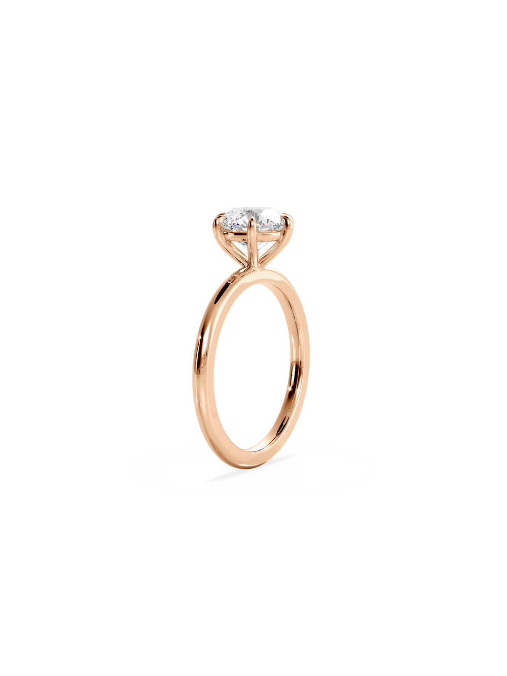 Round Ceremonial Solitaire Ring - View