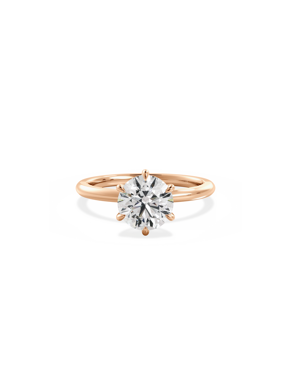 Round Ceremonial Solitaire Ring - View