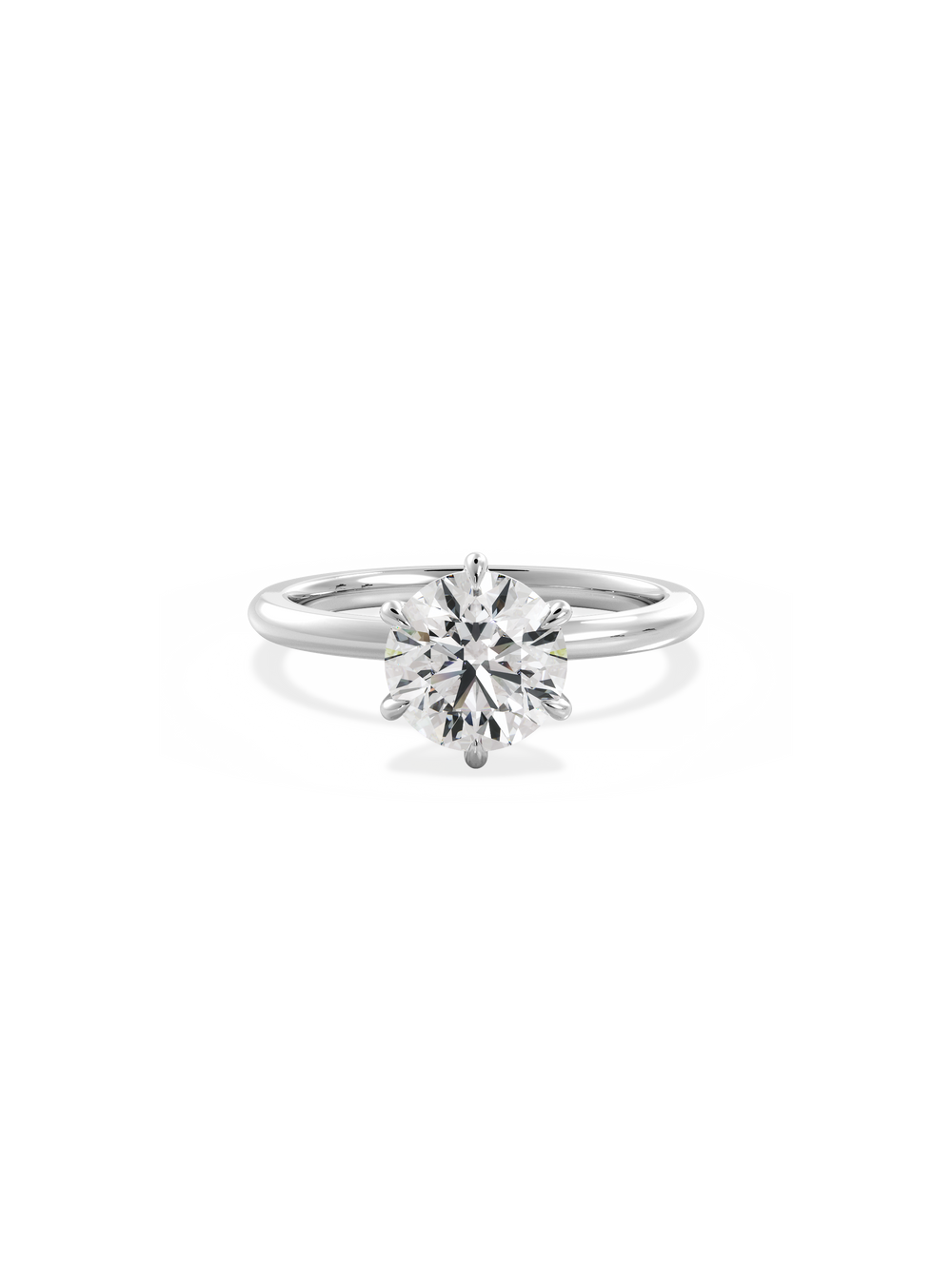 Round Ceremonial Solitaire Ring - View