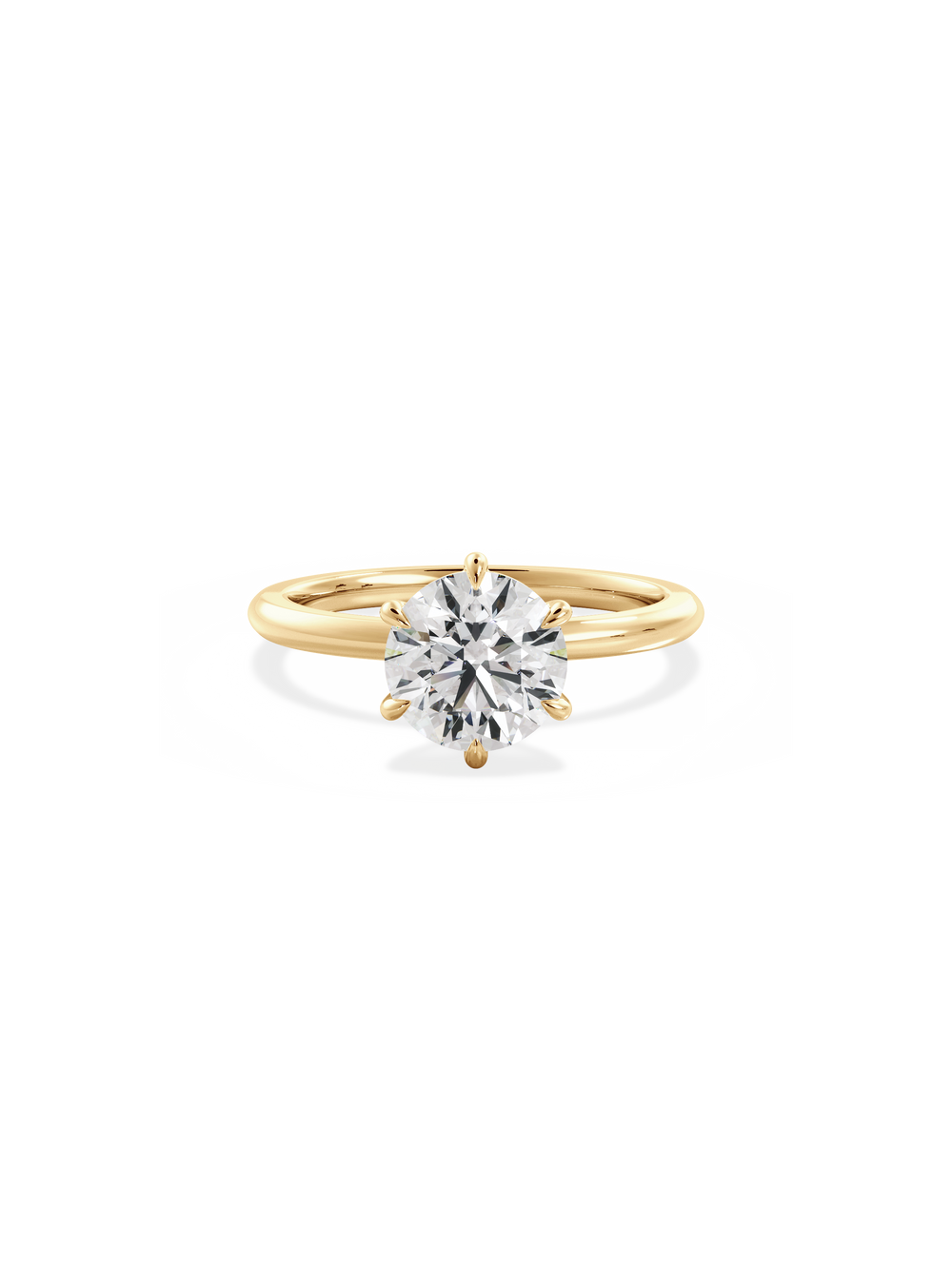 Round Ceremonial Solitaire Ring - View