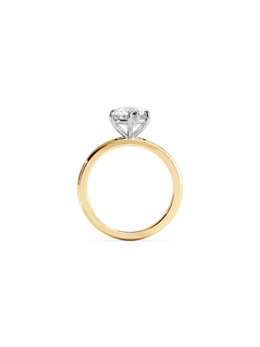 Round Ceremonial Solitaire Ring - View