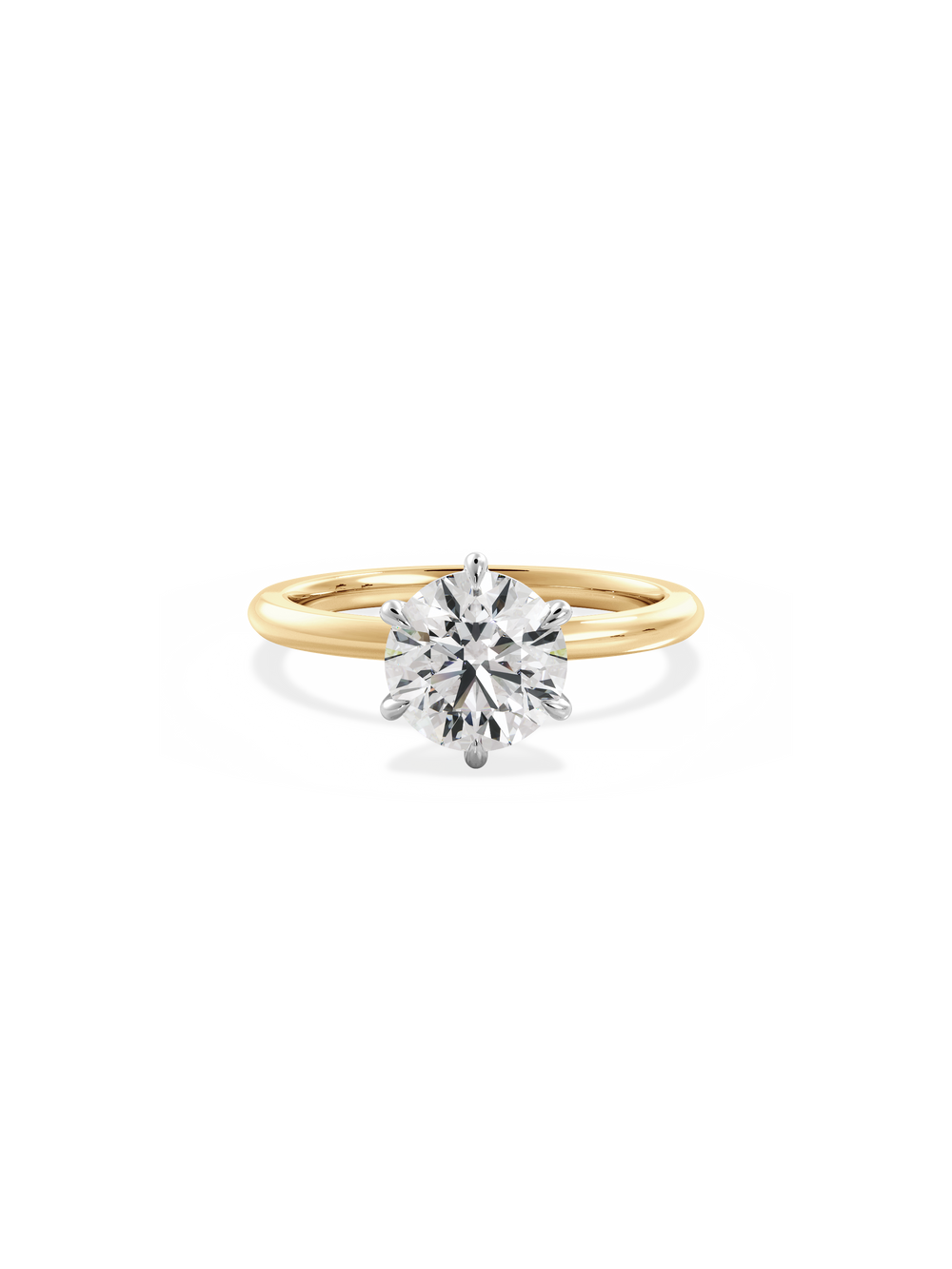 Round Ceremonial Solitaire Ring - View