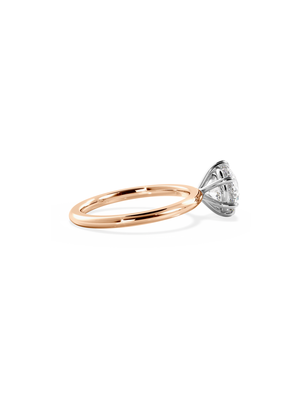 Round Ceremonial Solitaire Ring - View